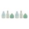 Melrose Abstract Ceramic Bud Vases - 5.25" - Green and Blue - Set of 6